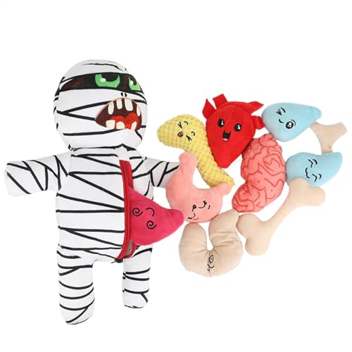 LearnLyrics Mumien-Hundespielzeug – Plüschtiere für Hunde, Plüsch-Hundespielzeug | Futterspielzeug zum Verstecken, Leckerli-Puzzlespielzeug für Hunde, Futterspielzeug zum Verstecken von KOT LearnLyrics Mumien-Hundespielzeug – Plüschtiere für Hunde, Plüsch-Hundespielzeug | Futterspielzeug zum Verstecken, Leckerli-Puzzlespielzeug für Hunde, Futterspielzeug zum Verstecken von KOT von LearnLyrics