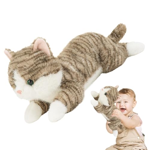 LearnLyrics Plüsch-Katze, niedlich, liegend, weich, gewichtet, Plüsch, multifunktional, Katze, für Geburtstag, Party, Bett, Sofa LearnLyrics Plüsch-Katze, niedlich, liegend, weich, gewichtet, Plüsch, multifunktional, Katze, für Geburtstag, Party, Bett, Sofa von LearnLyrics