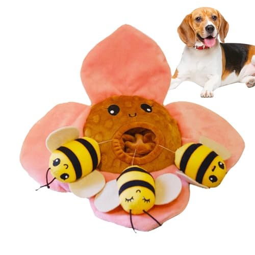 LearnLyrics Quietschendes Spielzeug für Hunde, interaktives Plüschspielzeug für Hunde, Leckerli-Spender mit Quietscher, Training für Welpen beim Spielen LearnLyrics Quietschendes Spielzeug für Hunde, interaktives Plüschspielzeug für Hunde, Leckerli-Spender mit Quietscher, Training für Welpen beim Spielen von LearnLyrics