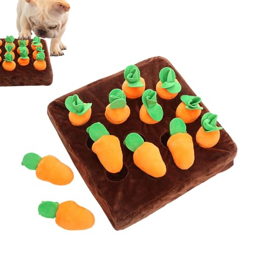 LearnLyrics Quietschspielzeug für Hunde, interaktives Plüsch-Karotten-Hunde-Puzzle-Spiel, 12 Karotten, Schnüffelmatte, Katzen-Puzzle-Spielzeug, Plüschpflanzen, Kauspielzeug, Haustierzubehör für LearnLyrics Quietschspielzeug für Hunde, interaktives Plüsch-Karotten-Hunde-Puzzle-Spiel, 12 Karotten, Schnüffelmatte, Katzen-Puzzle-Spielzeug, Plüschpflanzen, Kauspielzeug, Haustierzubehör für von LearnLyrics
