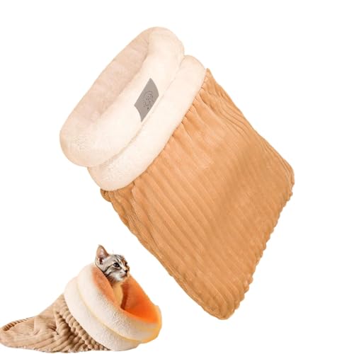 LearnLyrics Schlafsack für Katzen, Schlafsack für Haustiere, Plüschtasche für Katzen, Winterschlafsack, Kuschelsack für Katzen, Katzenbett im Innenbereich LearnLyrics Schlafsack für Katzen, Schlafsack für Haustiere, Plüschtasche für Katzen, Winterschlafsack, Kuschelsack für Katzen, Katzenbett im Innenbereich von LearnLyrics