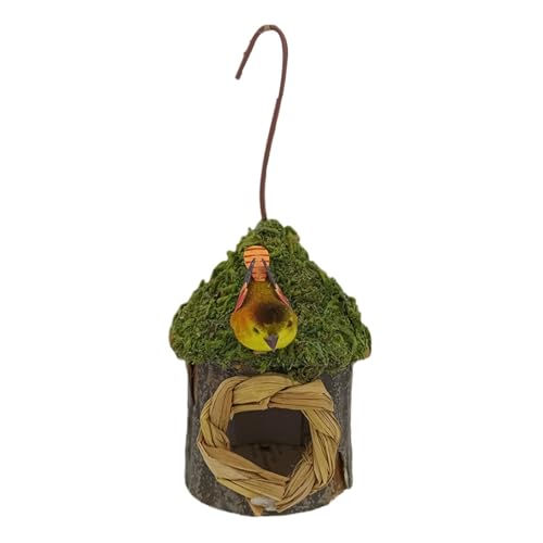 LearnLyrics Sittichnest, Vogelhaus für Käfig - Natürliches handgewebtes Papageienbett | Vogelnest-Dekoration, Kanarienfinkenkäfig, verstecktes Hüttenspielzeug für Lovebird-Papageien, Sittiche LearnLyrics Sittichnest, Vogelhaus für Käfig - Natürliches handgewebtes Papageienbett | Vogelnest-Dekoration, Kanarienfinkenkäfig, verstecktes Hüttenspielzeug für Lovebird-Papageien, Sittiche von LearnLyrics