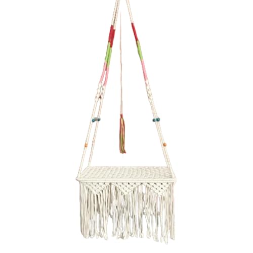Makramee-Hängematte, Hängematte, Hängematte, Boho-Swing an Katzenwand, Swing-Nest mit Handhalter Makramee-Hängematte, Hängematte, Hängematte, Boho-Swing an Katzenwand, Swing-Nest mit Handhalter von LearnLyrics