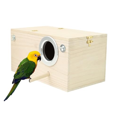 Papageiennistbox - Vogelzuchthaus, Vögel Nest Box Käfige | Paarungshüftebehälter Der Paarung, Häuser Im Innenhäuser Im Innenraum Im Freien Im Freien Für Lovebirds Garten Rasen Hinterhof von LearnLyrics