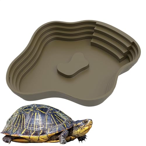 Reptilien-Wassernapf | Schildkröten-Futterteller – Reptilienlebensraum Zubehör Gehege mit Rampe für Salamander, Bartagame, , Frosch, Schlange, Gecko Reptilien-Wassernapf | Schildkröten-Futterteller – Reptilienlebensraum Zubehör Gehege mit Rampe für Salamander, Bartagame, , Frosch, Schlange, Gecko von LearnLyrics