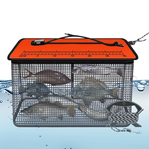 Schwimmender Fisch-Sauger – tragbarer reflektierender Fischkorb | Blutegel-Organisator mit hoher Sichtbarkeit für Großvater und Großvater von LearnLyrics