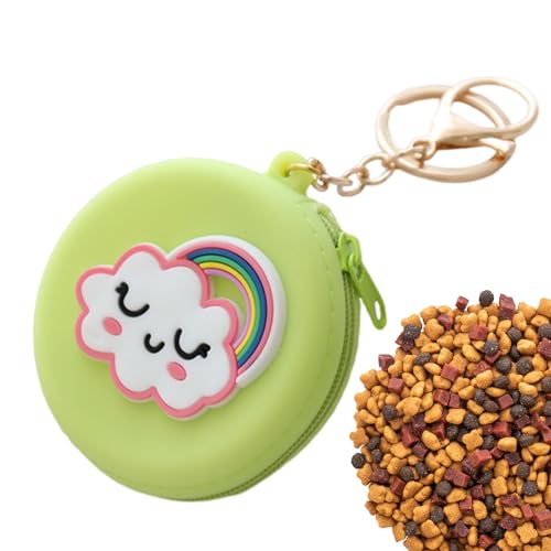 Silikon Leckerlibeutel für Hunde - Tragbare Trainingsleckerli-Tasche mit auslaufsicherem | Langlebiger Silikon-Snackhalter für Hunde, leicht zugängliches Design, verstellbarer Taillenclip für von LearnLyrics