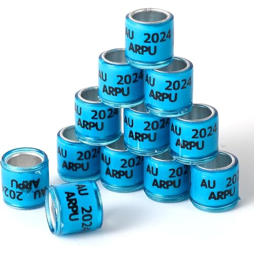Tauben-Beinringe – langlebige Aluminium-Bänder, UV-beständige Oberfläche, Vogel-Identifikationsbänder, Renntauben-Etikettierzubehör, leicht, wiederverwendbar, einfache sichere Passform für von LearnLyrics