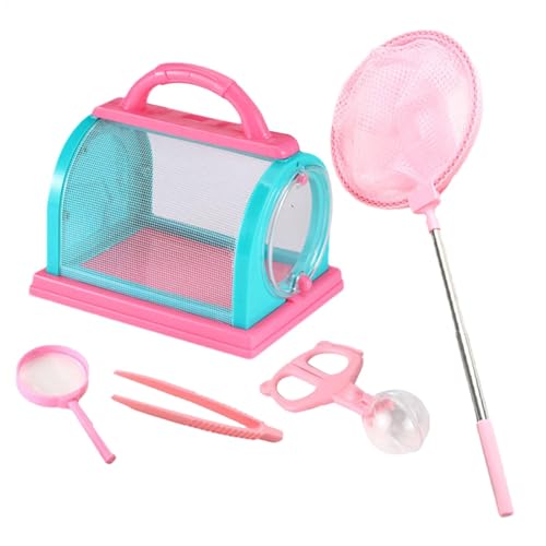 Tierkäfig – Kleintier-Lebensraum, tragbare Haustier-Transportbox | Robustes Kleintiergehege, tragbares Explorer-Camping-Kit, Kindergeschenk, Reisekäfig für kleine Haustiere drinnen und draußen von LearnLyrics