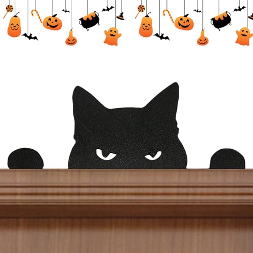 Türdekoration für Katze, Türecke, Türdekoration, Halloween-Dekoration für den Innenbereich, schwarze Katze, Dekoration für die Ecke des Türrahmens, Paneele und Türdekoration für Katze, Türecke, Türdekoration, Halloween-Dekoration für den Innenbereich, schwarze Katze, Dekoration für die Ecke des Türrahmens, Paneele und von LearnLyrics