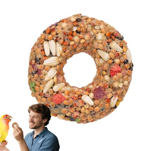 Wellensittich Futter - Wellensittich Spielzeug - Getreide Beißring Donut-Form Futterbeschäftigungsspiel Für Volierenvögel Unzertrennliche & Sittiche Aktivitätsförderung Wellensittich Futter - Wellensittich Spielzeug - Getreide Beißring Donut-Form Futterbeschäftigungsspiel Für Volierenvögel Unzertrennliche & Sittiche Aktivitätsförderung von LearnLyrics
