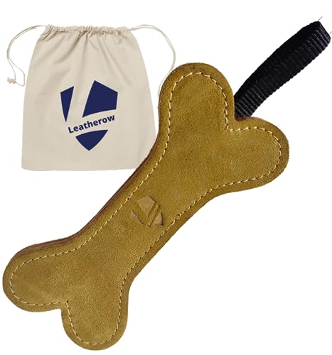 Hundespielzeug aus Leder für kleine Welpen, 100 % echtes Leder, keine schädlichen Füllungen (Knochen) von Leatherow