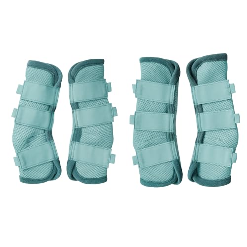 Leberna Fliegengamaschen für Pferde, atmungsaktiv, bequem, Netzstoff, reduziert Stomping, Hufbelastung und Ermüdung der Beine, Himmelblau, Pony, 4 Stück Leberna Fliegengamaschen für Pferde, atmungsaktiv, bequem, Netzstoff, reduziert Stomping, Hufbelastung und Ermüdung der Beine, Himmelblau, Pony, 4 Stück von Leberna