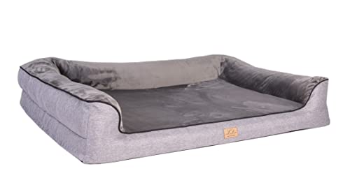 Lebon - Hundebett Balou Plus - Orthopädisch - Bis 90 Grad waschbar - 100x80cm - Dicke Liegefläche - Hochwertig und Made IN EU Lebon - Hundebett Balou Plus - Orthopädisch - Bis 90 Grad waschbar - 100x80cm - Dicke Liegefläche - Hochwertig und Made IN EU von Lebon