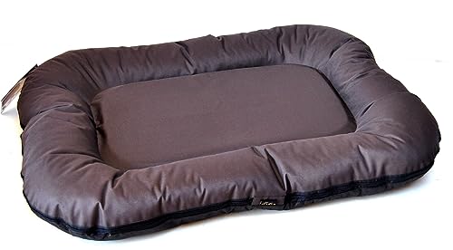 Lebon - Hundebett Hundekissen Ponto - 6 Größen - Braun | Grau - Robust und wasserabweisend - Waschbar - Made IN EU (XXL, Braun) von Lebon