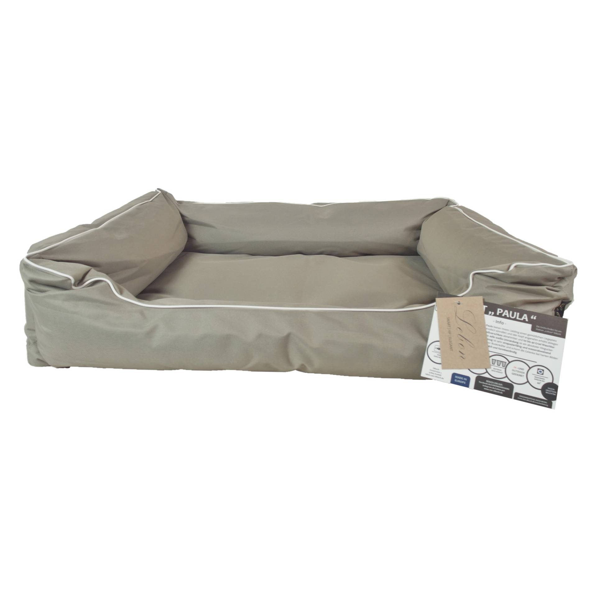Lebon Hundebett Paula 1 - 80x60cm - Dunkelbeige von Lebon