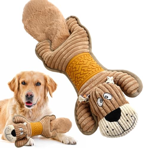 Quietschspielzeug for Hunde – Plüschtier-Kauspielzeug zur Zahnreinigung | Sicheres Plüsch-Beißspielzeug for Hunde, kleine ausstopfte Welpen-Kauspielzeu for Haustierbesitzer und Welpen ( Color : Dark B von LecMy