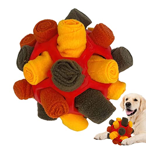 Lecerrot Tragbarer Haustier Snuffle Ball Toy, Schnüffelspielzeug Interaktives Hundespielzeug, Schnüffelspielzeug Für Hunde, Waschbar Interaktives Hundespielzeug Ball, Interaktive Hundespielzeug von Lecerrot