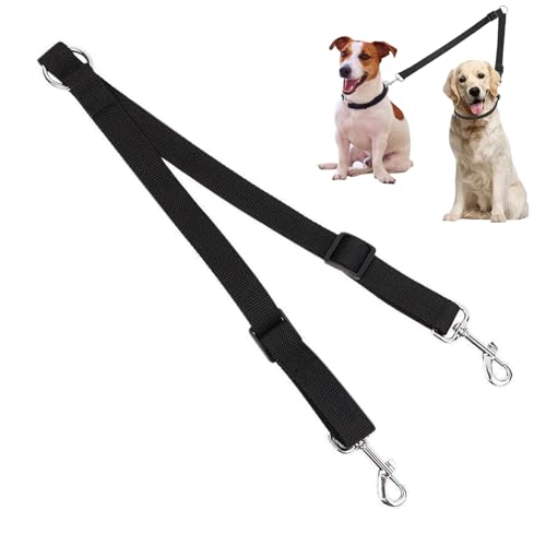 Doppel Hundeleine zum Gassi gehen 2 Hunde Kein Verheddern, Verstellbare Dual Hundeleine Kein Verheddern, Haltbare Nylon Doppelleine für 2 Hunde, Einstellbare Länge Twin Split Leinen, Doppel Hundeleine zum Gassi gehen 2 Hunde Kein Verheddern, Verstellbare Dual Hundeleine Kein Verheddern, Haltbare Nylon Doppelleine für 2 Hunde, Einstellbare Länge Twin Split Leinen, von Lechisenop