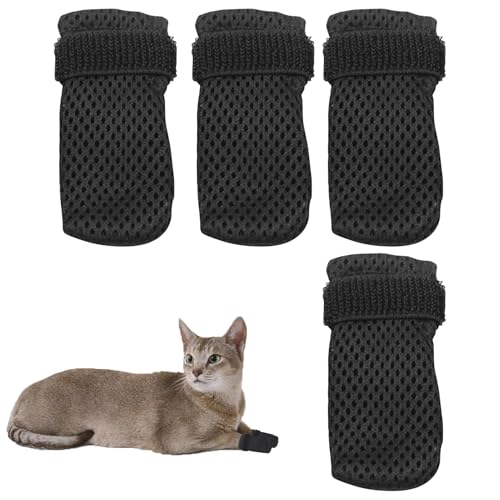 Kratzfeste Katzenstiefel – rutschfeste Katzenpfoten-Socken, Katzenschuhe, verstellbare Katzenkrallenabdeckungen, atmungsaktives Netzgewebe, Katzenpfotenschutz zum Schneiden von Nägeln, Haustierbaden Kratzfeste Katzenstiefel – rutschfeste Katzenpfoten-Socken, Katzenschuhe, verstellbare Katzenkrallenabdeckungen, atmungsaktives Netzgewebe, Katzenpfotenschutz zum Schneiden von Nägeln, Haustierbaden von Lechisenop