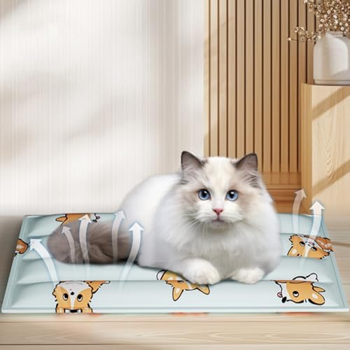 Lecreatekit Kühllösung für Haustiere mit innovativer Gel-Technologie für den Innen- und Außenbereich (C 40 x 50 cm) von Lecreatekit