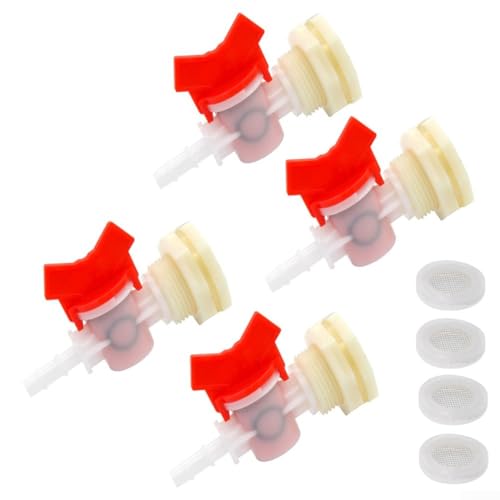 Tier-Bewässerungsanschluss, Kaninchen-Bewässerungssystem, Eimerverbinder-Set, Widerhaken-Armatur für Schlauch mit Schottfilter-Unterlegscheibe Tier-Bewässerungsanschluss, Kaninchen-Bewässerungssystem, Eimerverbinder-Set, Widerhaken-Armatur für Schlauch mit Schottfilter-Unterlegscheibe von Lecreatekit