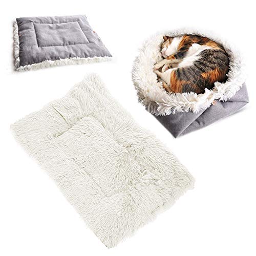 Ledeak Katzenbett Katzen Bettchen, Flauschige Hunde Andere Kleine Haustiere Haustierbett Hundebett Katzendecke Katzenkorb Plüsch Weich Katze Schlafen Bett Waschbar Katzensofa Heizung Wärmematte(Weiß) Ledeak Katzenbett Katzen Bettchen, Flauschige Hunde Andere Kleine Haustiere Haustierbett Hundebett Katzendecke Katzenkorb Plüsch Weich Katze Schlafen Bett Waschbar Katzensofa Heizung Wärmematte(Weiß) von Ledeak