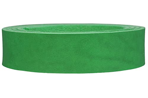 Lederriemen Fettleder - Vollleder für, Hundeleinen, Reitzubehör etc., Farbe:apfelgrün, Breite:1.5cm breit von Lederriemen.com