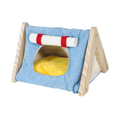 LeeQinersw Meerschweinchenbett, Bett, bequem, warm, Versteck, Höhle, Hamsternest zum Ausruhen, Chinchilla, Hamster, Meerschweinchen, Igel, Blau LeeQinersw Meerschweinchenbett, Bett, bequem, warm, Versteck, Höhle, Hamsternest zum Ausruhen, Chinchilla, Hamster, Meerschweinchen, Igel, Blau von LeeQinersw
