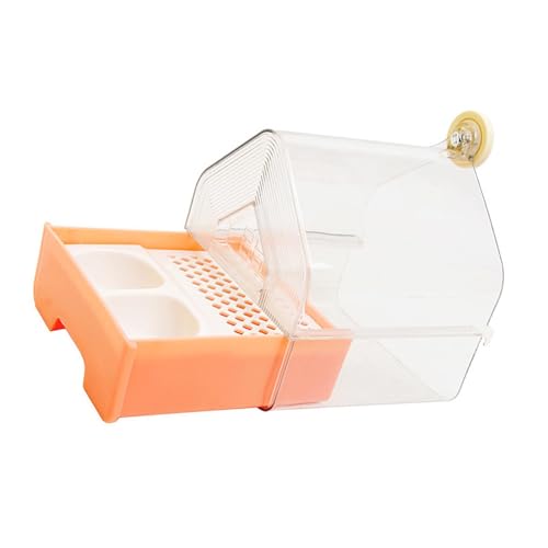 LeeQinersw Parrot Bathing Box 3 in 1 Vogelbadebox Futterstation Wasserdose Herausziehbares Fach Panoramablick für Kleine Papageien Wellensittiche Heimvogelkäfig, Rosa LeeQinersw Parrot Bathing Box 3 in 1 Vogelbadebox Futterstation Wasserdose Herausziehbares Fach Panoramablick für Kleine Papageien Wellensittiche Heimvogelkäfig, Rosa von LeeQinersw