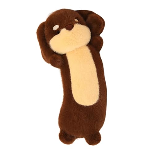 LeeQinersw Stofftier Spielzeug Umarmung Kissen Bequemes Einweihungsgeschenk Wurfkissen Welpenpuppe, Braun LeeQinersw Stofftier Spielzeug Umarmung Kissen Bequemes Einweihungsgeschenk Wurfkissen Welpenpuppe, Braun von LeeQinersw