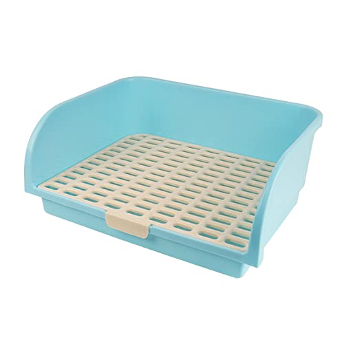 Haustier-Katzentoilette, Eck-Toiletten-Tablett, Töpfchentrainer, für Erwachsene, Kaninchenkäfig, Blau Haustier-Katzentoilette, Eck-Toiletten-Tablett, Töpfchentrainer, für Erwachsene, Kaninchenkäfig, Blau von Leeadwaey