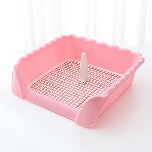 Haustier-Toiletten-Tablett für Katzen, abnehmbar, für den Innenbereich, Rosa Haustier-Toiletten-Tablett für Katzen, abnehmbar, für den Innenbereich, Rosa von Leeadwaey