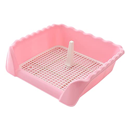 Haustier-Toiletten-Tablett für Katzen, abnehmbar, für den Innenbereich, Rosa Haustier-Toiletten-Tablett für Katzen, abnehmbar, für den Innenbereich, Rosa von Leeadwaey