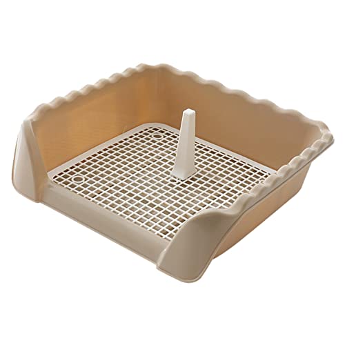 Haustier-Toiletten-Tablett für Katzen, abnehmbares Gitter, für Innenbereich, Kaffee klein Haustier-Toiletten-Tablett für Katzen, abnehmbares Gitter, für Innenbereich, Kaffee klein von Leeadwaey