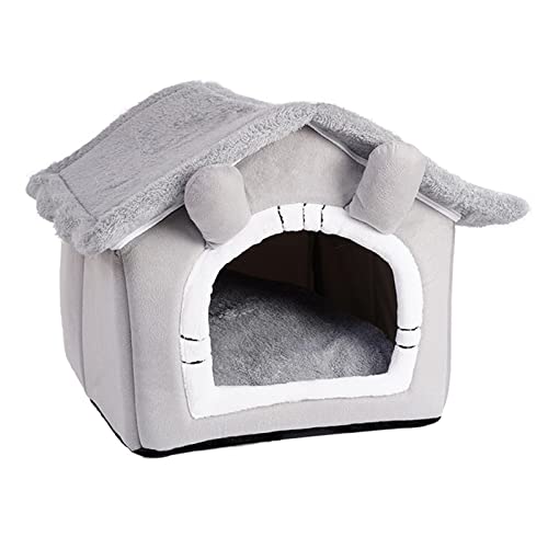 Katzenhöhle Bett Niedliche Hundevilla Kätzchen Welpen Katzenzelt Bett Bequemes Kissen Plüsch L, Grau, L Katzenhöhle Bett Niedliche Hundevilla Kätzchen Welpen Katzenzelt Bett Bequemes Kissen Plüsch L, Grau, L von Leeadwaey