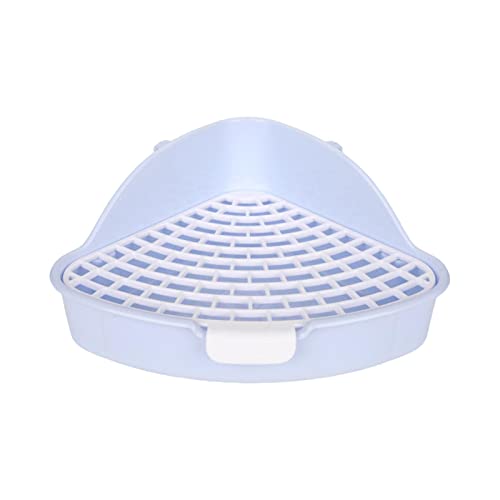Katzentoilette, für Kaninchen, Medium, dreieckig, mit Gitter, für Chinchilla, Kaninchen, Blau Katzentoilette, für Kaninchen, Medium, dreieckig, mit Gitter, für Chinchilla, Kaninchen, Blau von Leeadwaey