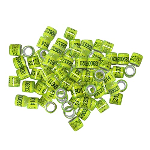 Leeadwaey 100 Stück Identify Dove Ringe Aluminium Plasitc Beinringe Taubenbänder Hellgelb Leeadwaey 100 Stück Identify Dove Ringe Aluminium Plasitc Beinringe Taubenbänder Hellgelb von Leeadwaey