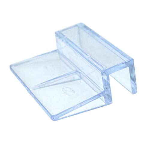 Leeadwaey Aquarium-Glasabdeckung, Kunststoff, transparent, 4 Stück von Leeadwaey