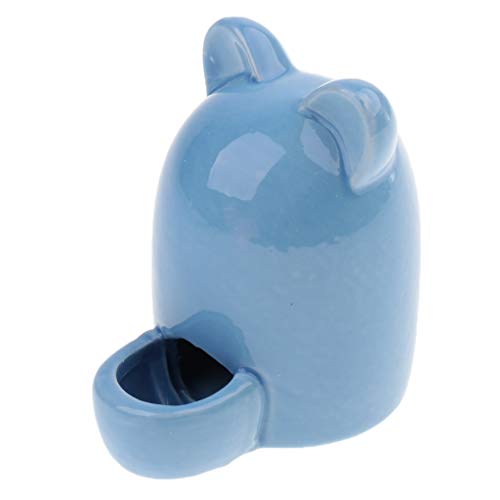 Leeadwaey Automatischer Wassertrinker für kleine Haustiere, Keramik, zufällige Farbe von Leeadwaey