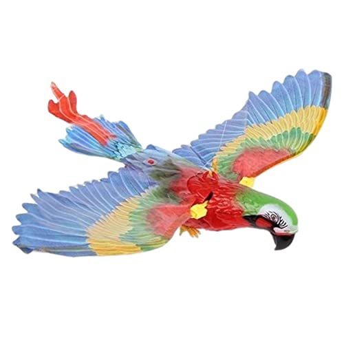 Leeadwaey Elektrisches Vogelspielzeug mit hängendem Draht, automatische Passform, Deckenpapagei von Leeadwaey
