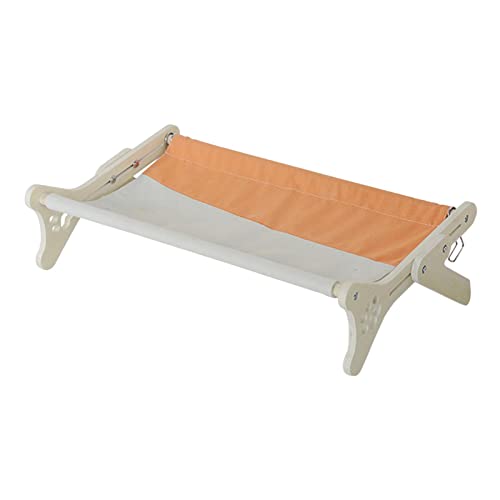 Leeadwaey Hängematte für Haustiere, Katzenfenster, Holzrahmen, Regal, Fenster, Stuhl, Hängematte, Orange Leeadwaey Hängematte für Haustiere, Katzenfenster, Holzrahmen, Regal, Fenster, Stuhl, Hängematte, Orange von Leeadwaey