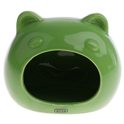 Leeadwaey Hamsterbett, Bärenform, bequem, schlafend, für kleine Tiere, Grün #2 von Leeadwaey