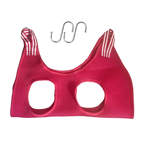 Leeadwaey Haustier-Hängematte für Hunde, Katzen, Hunde, Rückhalte-Tasche zum Nagelknipsen, Größe XS, Rot von Leeadwaey
