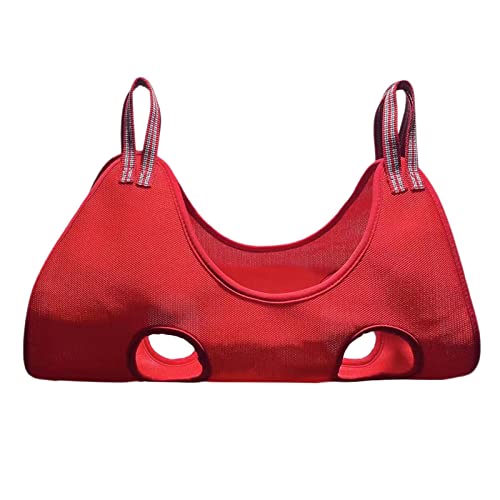 Leeadwaey Haustierpflege-Hängematte, Helfertasche, nützliches Werkzeug zum Schneiden von Nägeln, Rot, M von Leeadwaey