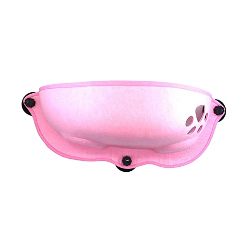 Leeadwaey Katzen-Hängematte, Bett, Fensterhalterung, Auto-Pod, Liege, Saugnäpfe, warm, Rosa Leeadwaey Katzen-Hängematte, Bett, Fensterhalterung, Auto-Pod, Liege, Saugnäpfe, warm, Rosa von Leeadwaey