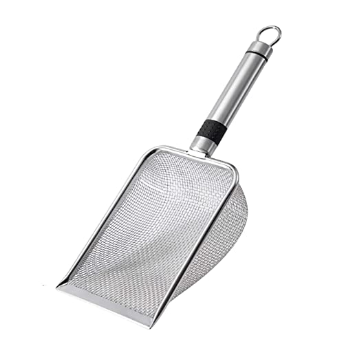 Leeadwaey Katzenstreu-Schaufel für Haustiere, Schaufel, schnelles Sieben und Reinigungswerkzeug, silberfarben, 2 x 2 mm Leeadwaey Katzenstreu-Schaufel für Haustiere, Schaufel, schnelles Sieben und Reinigungswerkzeug, silberfarben, 2 x 2 mm von Leeadwaey
