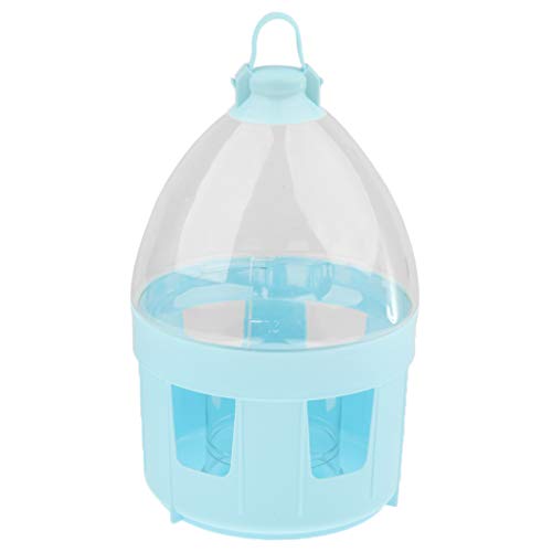 Leeadwaey Kunststoff-Trinker mit Griff für Taubenvögel, Wasserspender, Zubehör, 4 l von Leeadwaey