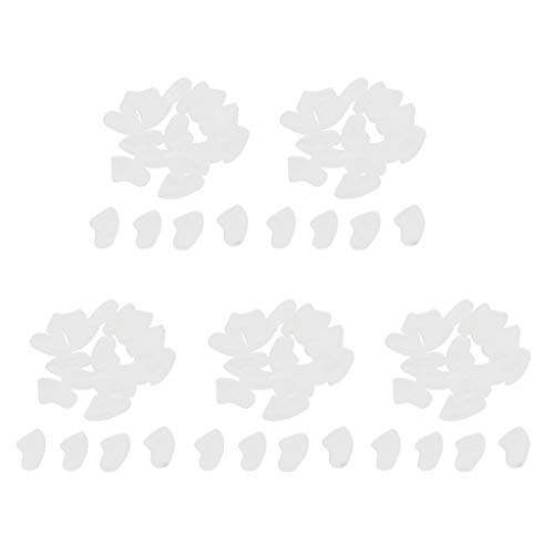 Leeadwaey Nagelkappen für Haustiere, Katzen, Pfoten, Fellpflege, Nagelkrallen, Abdeckungen, L, transparent, 5 Stück von Leeadwaey