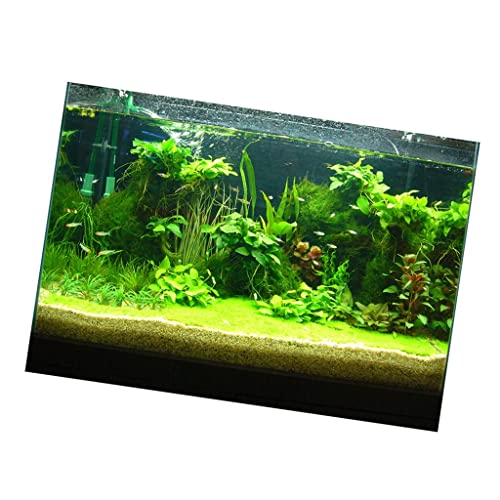 Leeadwaey One Side Aquarium Hintergrund Poster Dekoration Tapete Aufkleber 76x56cm von Leeadwaey